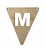Vlagletter M