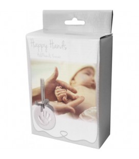 Happy Hands ornament kit silver ribbon HR-01