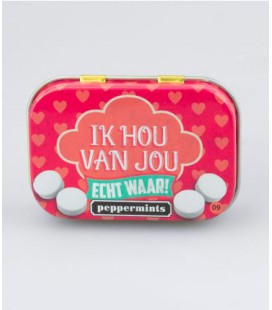 Retro mints - ik hou van jou