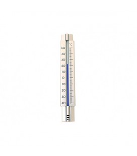 Dr Friedrichs binnen /buiten thermometer aluminium 2 assorti