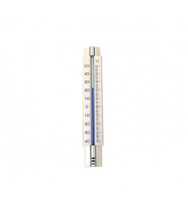 Dr Friedrichs binnen /buiten thermometer aluminium 2 assorti