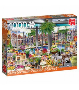 Jumbo puzzel Amsterdam flower market 1000 stukjes
