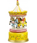 muziekdoos carrousel geel paarden