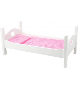 Poppenbed  wit 	Ca. 50 x 27 x 21 cm