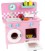 Houten roze retro keuken