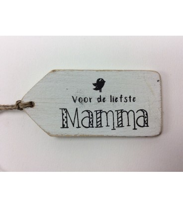 Kadolabel 4,5x9 cm Voor de liefste Mama