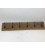 Kapstok hout 50 cm lang met metalen haken
