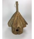 Birdhouse driftwood D 30 cm H 60 cm (drijfhout)