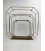 Wall Pillar set 3 50x15x50/40x12x40/30x10x30 cm Blue Gold