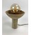 Desk Lamp Wooden nat/Metal 18x6x21 cm Blue Gold