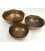 Bowl set 3 30x30x15/25x25x10/20x20x9 cm Blue Gold