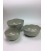Bowl set 3 30x30x15/25x25x10/20x20x9 cm Siemense Grey