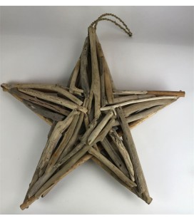 Driftwood ster 60 cm (drijfhout)