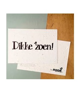 Bloeikaart dikke zoen