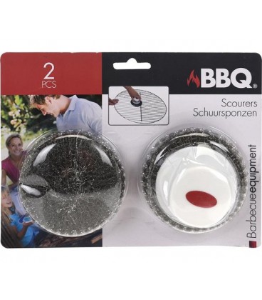 Schuurspons voor BBQ set van 2