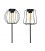 Lumineo LED solar lantaarn op steker Ø13cm