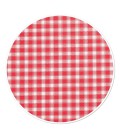 Wicotex Tafelkleed Ruit roodØ160cm