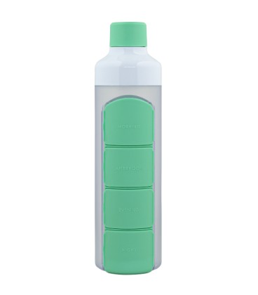 YOS Bottle Daily - Groen pillenfles