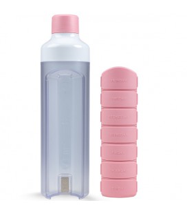 YOS Bottle Weekly - Roze pillenfles