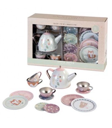 Il Assimileren melk wit Little Dutch tin servies 13 delig - Babykadowinkel Ukkie Shop