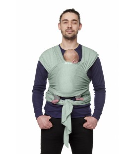 DRAAGDOEK STRETCHY WRAP CLASSIC • MINTY GREY