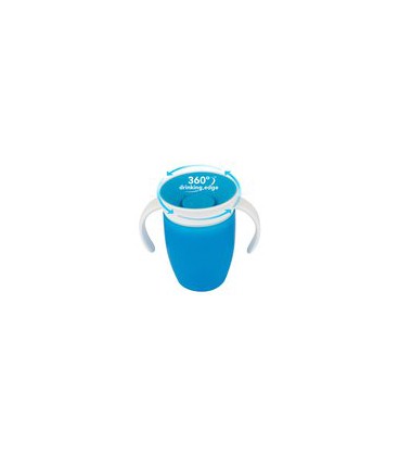 Munchkin Trainer cup 360 graden draaibaar - blauw antilekbeker 6 mnd