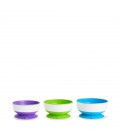 Munchkin suction bowl - kom met zuignap set van 3