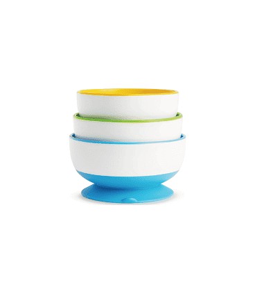 Munchkin suction bowl - kom met zuignap set van 3