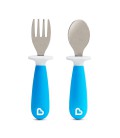 Munchkin Raise ™ vork- en lepelset voor peuters - blauw /groen assorti