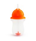 Munchkin Click Lock Tip en sip sippy straw cup/verzwaarde rietjesbeker - roze/oranje 12 mnd