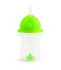 Munchkin Click Lock Tip en sip sippy straw cup /verzwaarde rietjes beker - blauw/groen 12 mnd