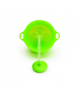 Munchkin Click Lock Tip en sip sippy straw cup /verzwaarde rietjes beker - blauw/groen 12 mnd