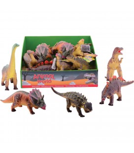 DINO 26-38 CM 6 ASSORTI ANIMAL WORLD