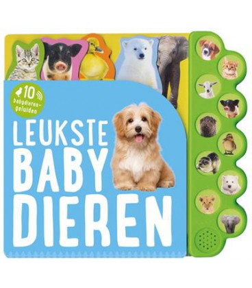 BOEK GELUIDENBOEK LEUKSTE BABYDIEREN