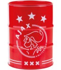 Spaarpot Ajax wit/rood blik