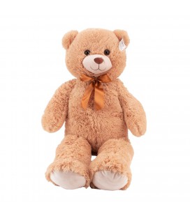 BEAR WITH RIBBON 100 CM 3 ASSORTI