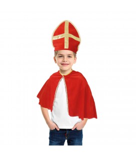 VERKLEEDSET SINTERKLAAS CAPE MET MIJTER 1 MAAT