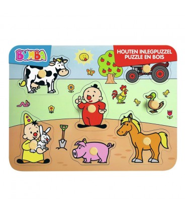 BUMBA HOUTEN PUZZEL BOERDERIJ 7 STUKJES