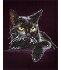 Midnight Cat Diamond Dotz: 28x36 cm