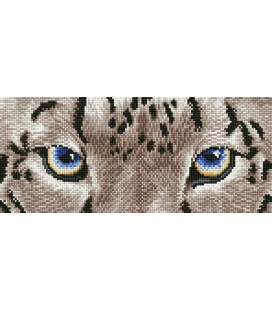 Snow Leopard Spy Diamond Dotz: 50x26 cm