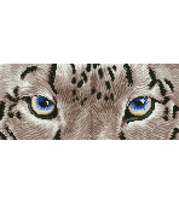 Snow Leopard Spy Diamond Dotz: 50x26 cm