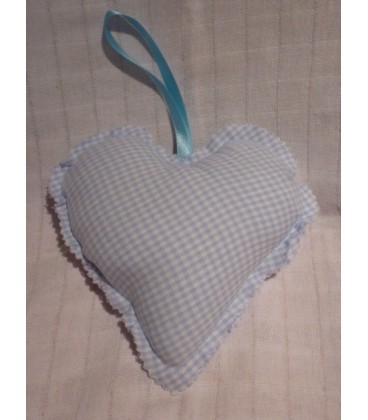 Blauw ruit Hart groot