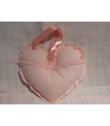 Roze stippen Hart groot