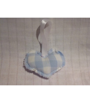 Blauw ruit Hartje klein