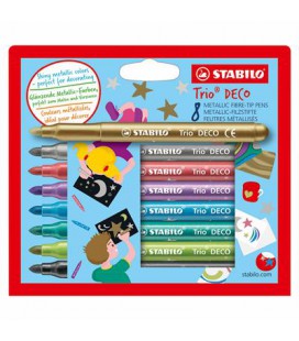 STABILO TRIO DECO ETUI 8 STUKS