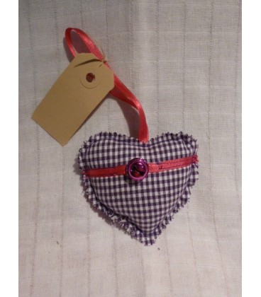 Paars ruit Hart klein