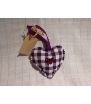 Paars ruit Hart klein