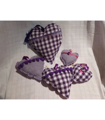 Paars ruit Hart middel