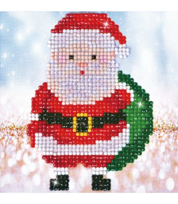 kerst diamond painting Santa Claus Sack Picture Diamond Dotz: 13x13 cm (DD2.029)