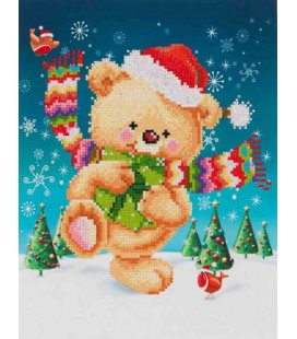 kerst diamond painting Snow Dance Diamond Dotz: 27x35 cm (DD5.013)